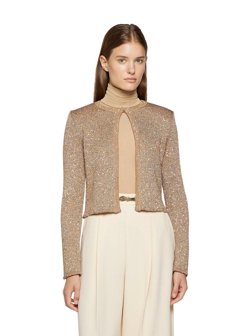 Space Simona Corsellini Giacca in tricot con paillettes Saldi