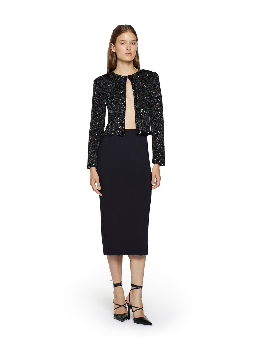 Space Simona Corsellini Giacca in tricot con paillettes Offerte