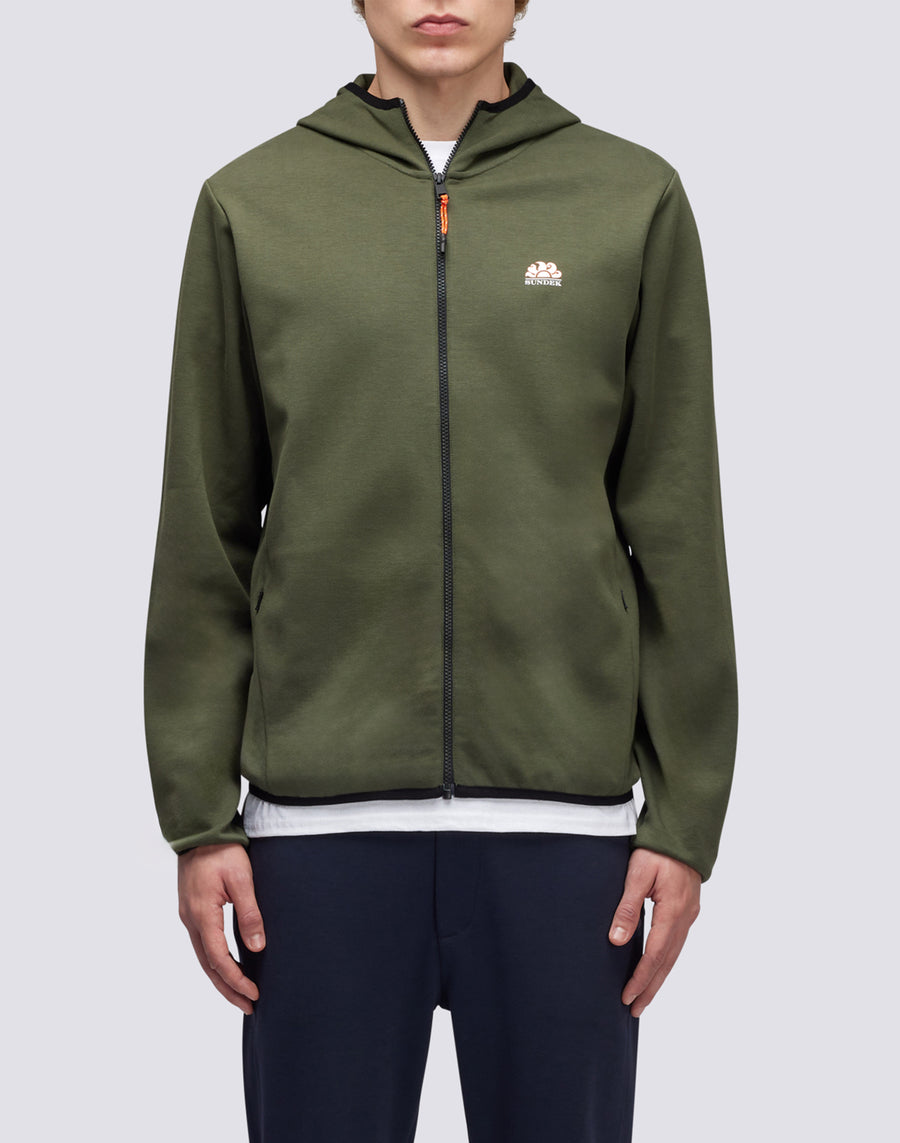 Sundek felpa full zip con cappuccio M411JHIL400-30201