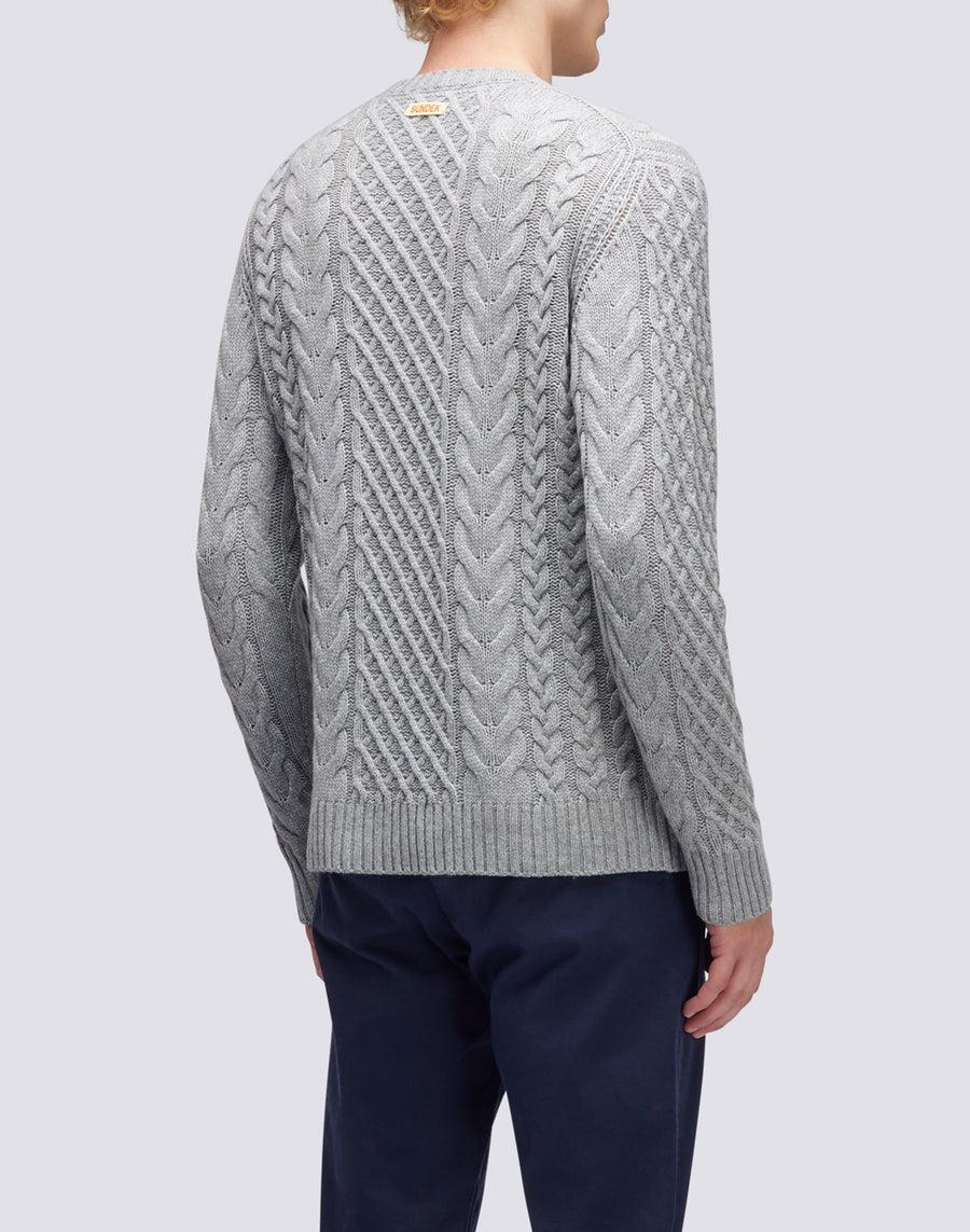 Sundek maglione a girocollo misto cashmere M354KIWS100-02900 Negozio