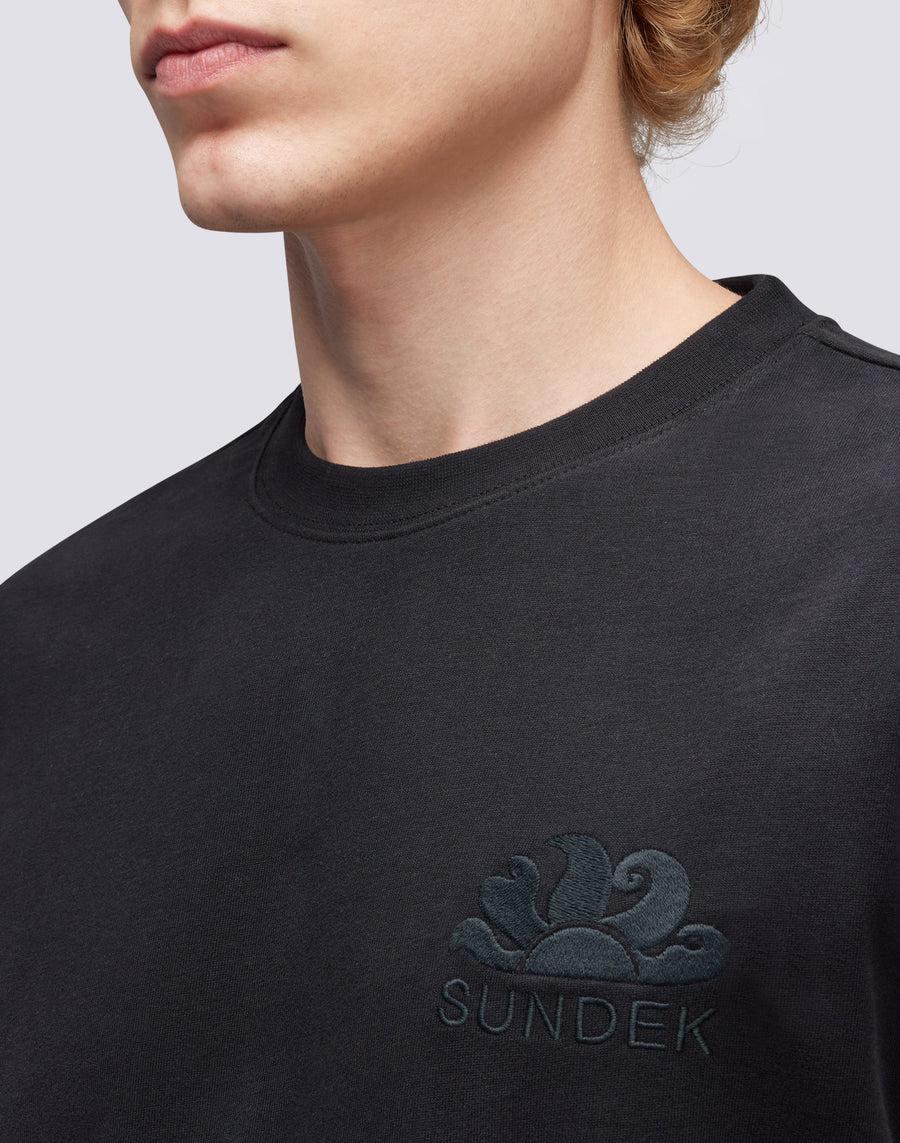 Sundek T-SHIRT GIROCOLLO CON LOGO RICAMATO M170TEJS700-00400 Novità