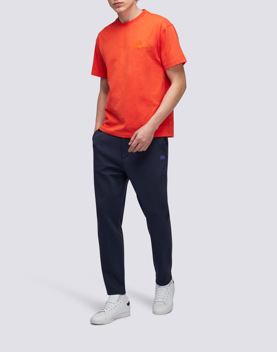 Sundek T-SHIRT GIROCOLLO CON LOGO RICAMATO M170TEJS700-A4200 Vendita Economica
