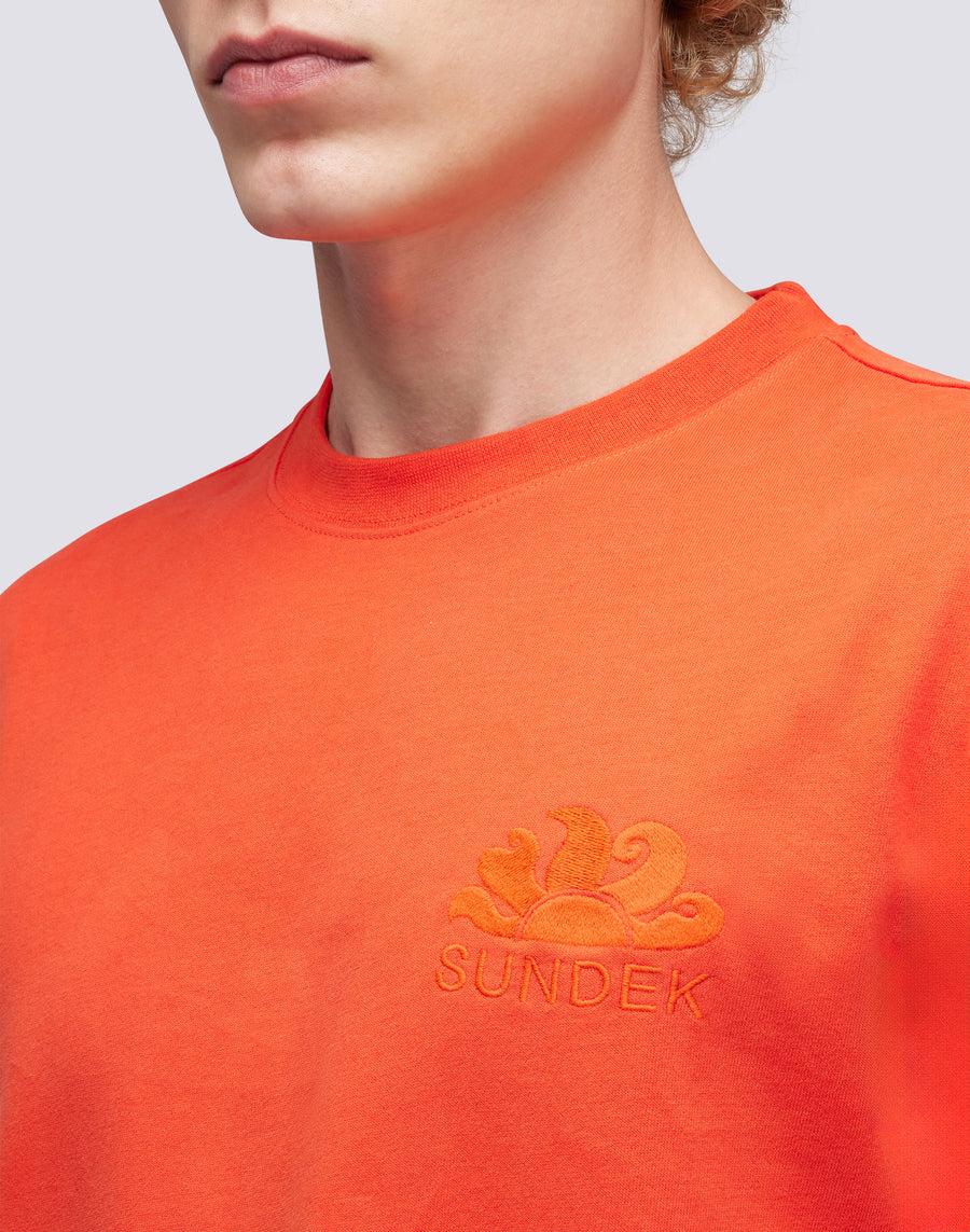 Sundek T-SHIRT GIROCOLLO CON LOGO RICAMATO M170TEJS700-A4200 Vendita Economica