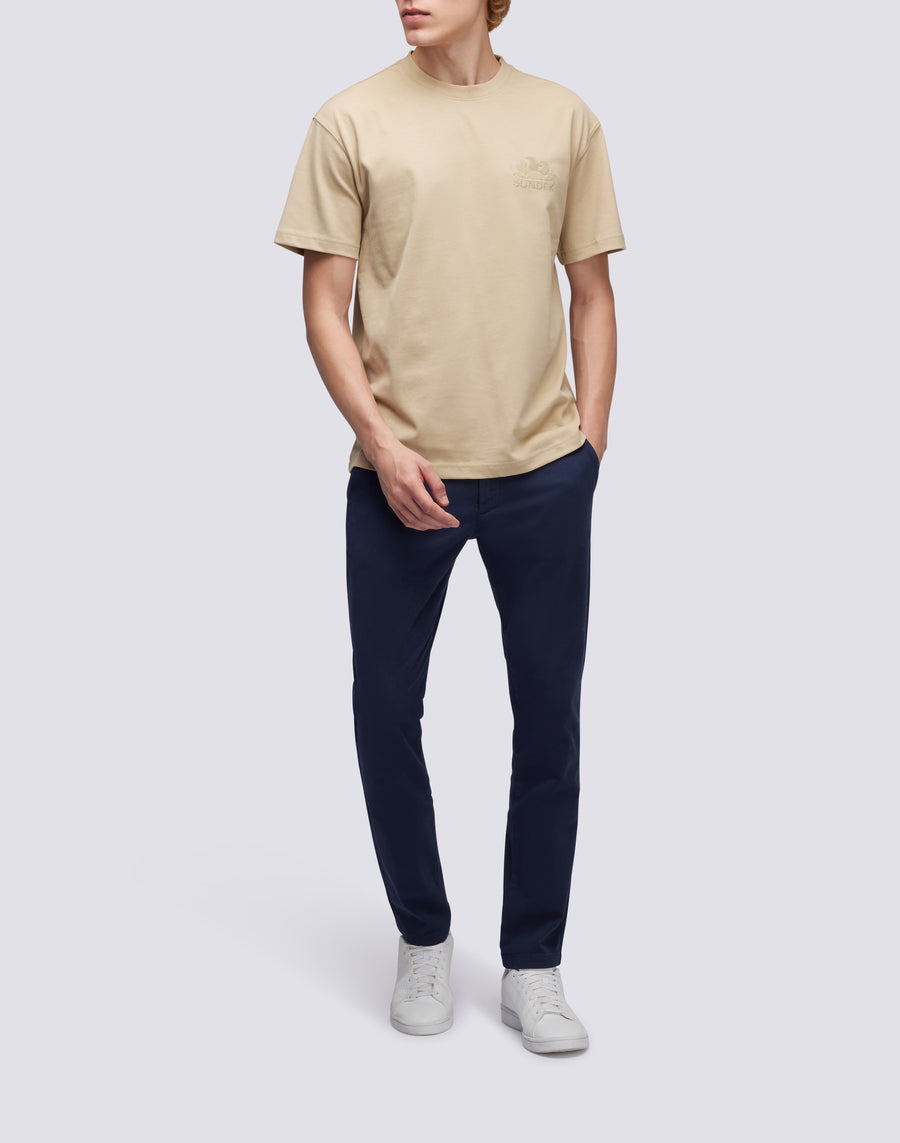 Sundek T-SHIRT GIROCOLLO CON LOGO RICAMATO M170TEJS700-65200 Vendite Flash