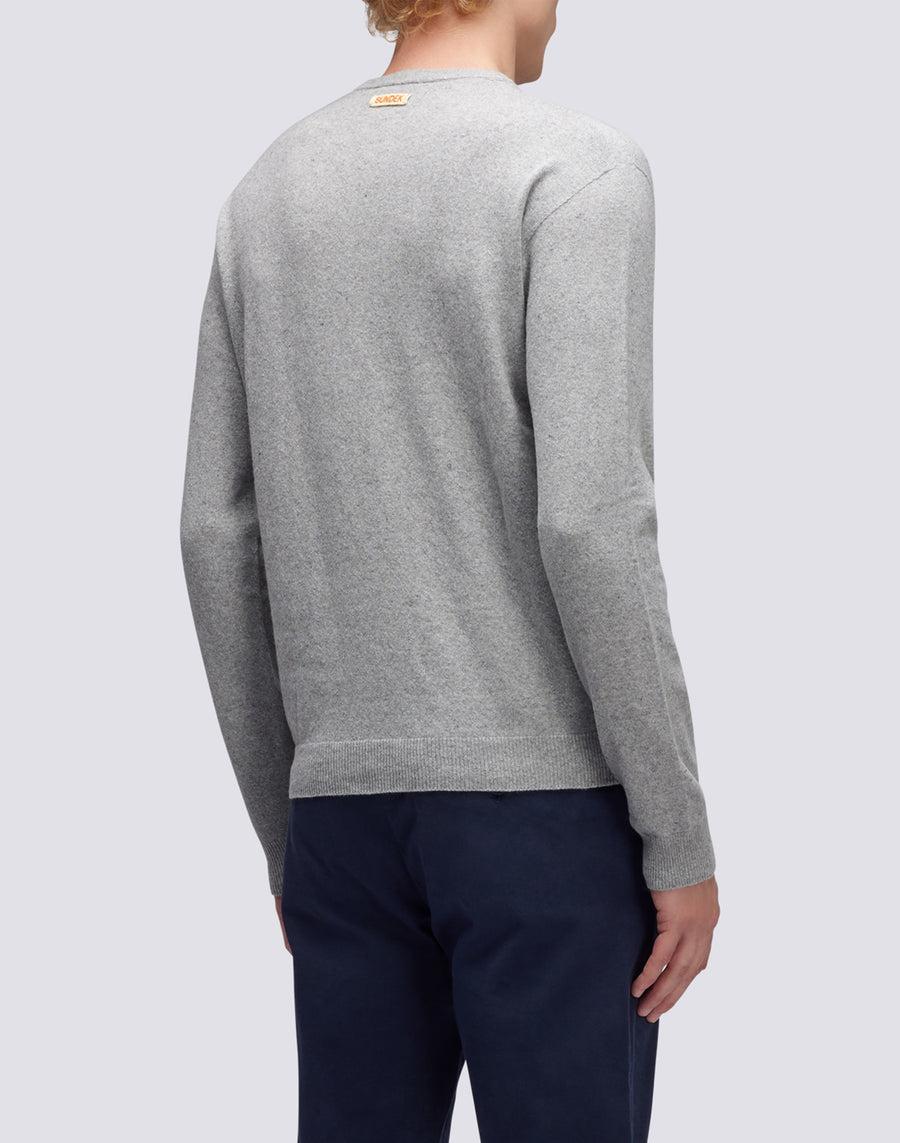 Sundek maglione a girocollo misto cashmere M350KIWS500-02900 In Saldo