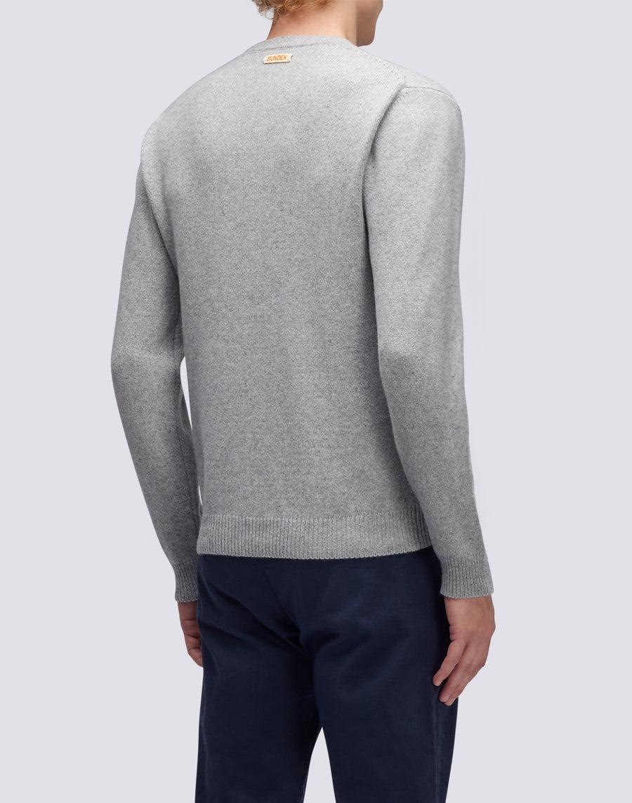 Sundek maglione a girocollo misto cashmere M352KIWS500-02900 Italy