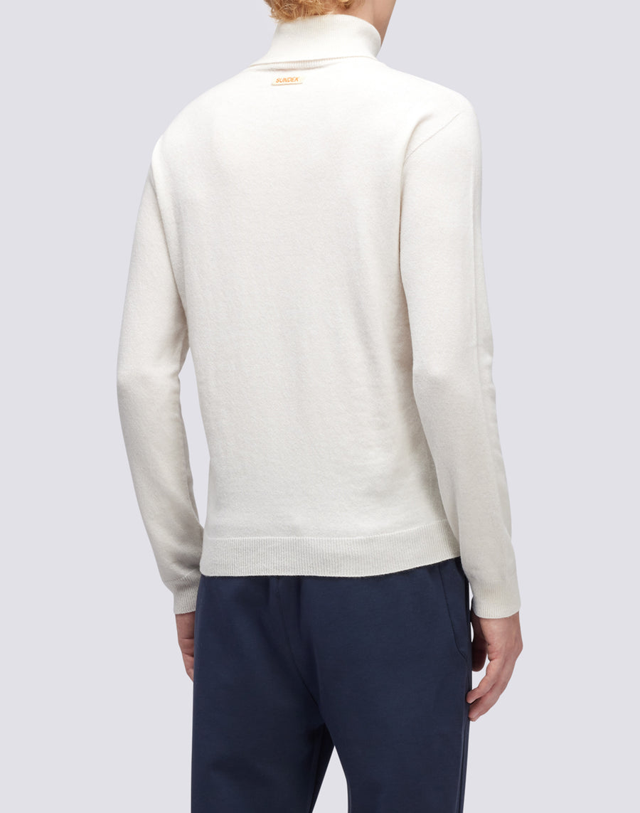 Sundek maglione a girocollo misto cashmere M351KIWS500-03900 Italia