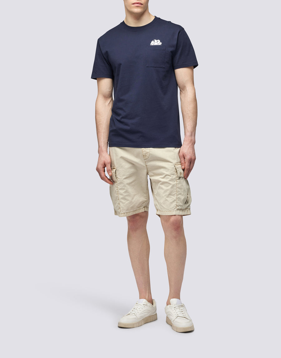 Sundek T-SHIRT CON TASCA m609tej7800-00701 Consegna Veloce