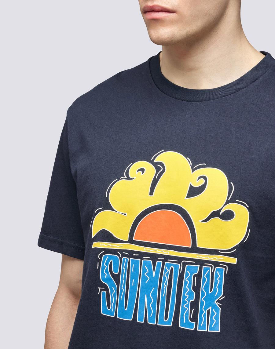 Sundek T-SHIRT SUNDEK LOGO m614tejr900-00701 Novità