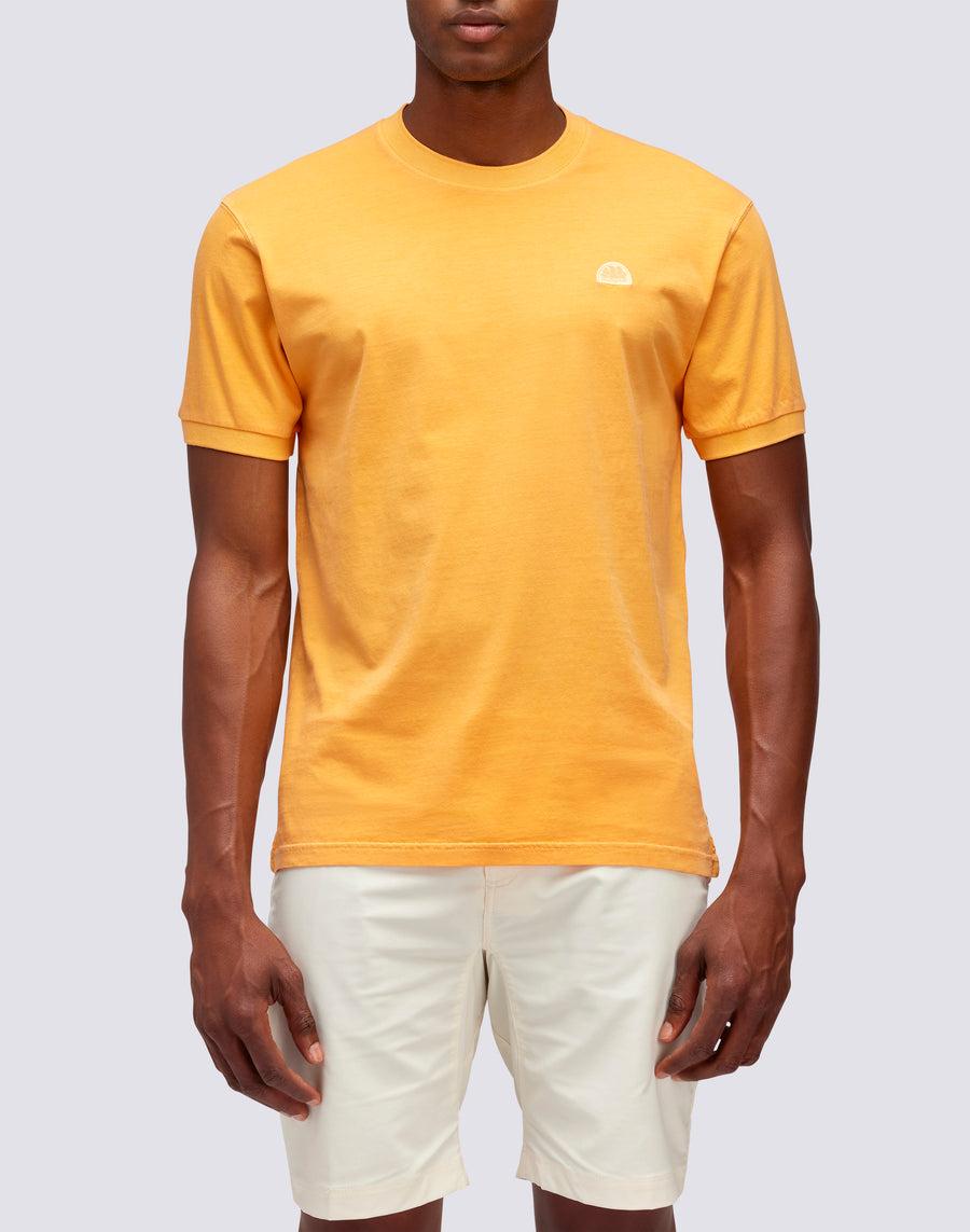 Sundek T-SHIRT NEW DEY GIROCOLLO TINTO CAPO CON LOGO m108tej78tc-a3301 Presa