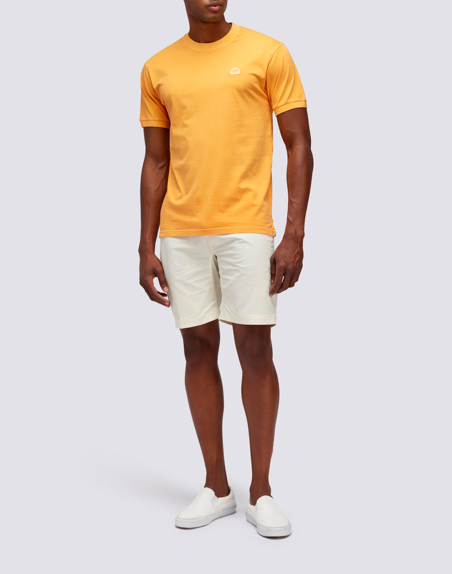 Sundek T-SHIRT NEW DEY GIROCOLLO TINTO CAPO CON LOGO m108tej78tc-a3301 Presa
