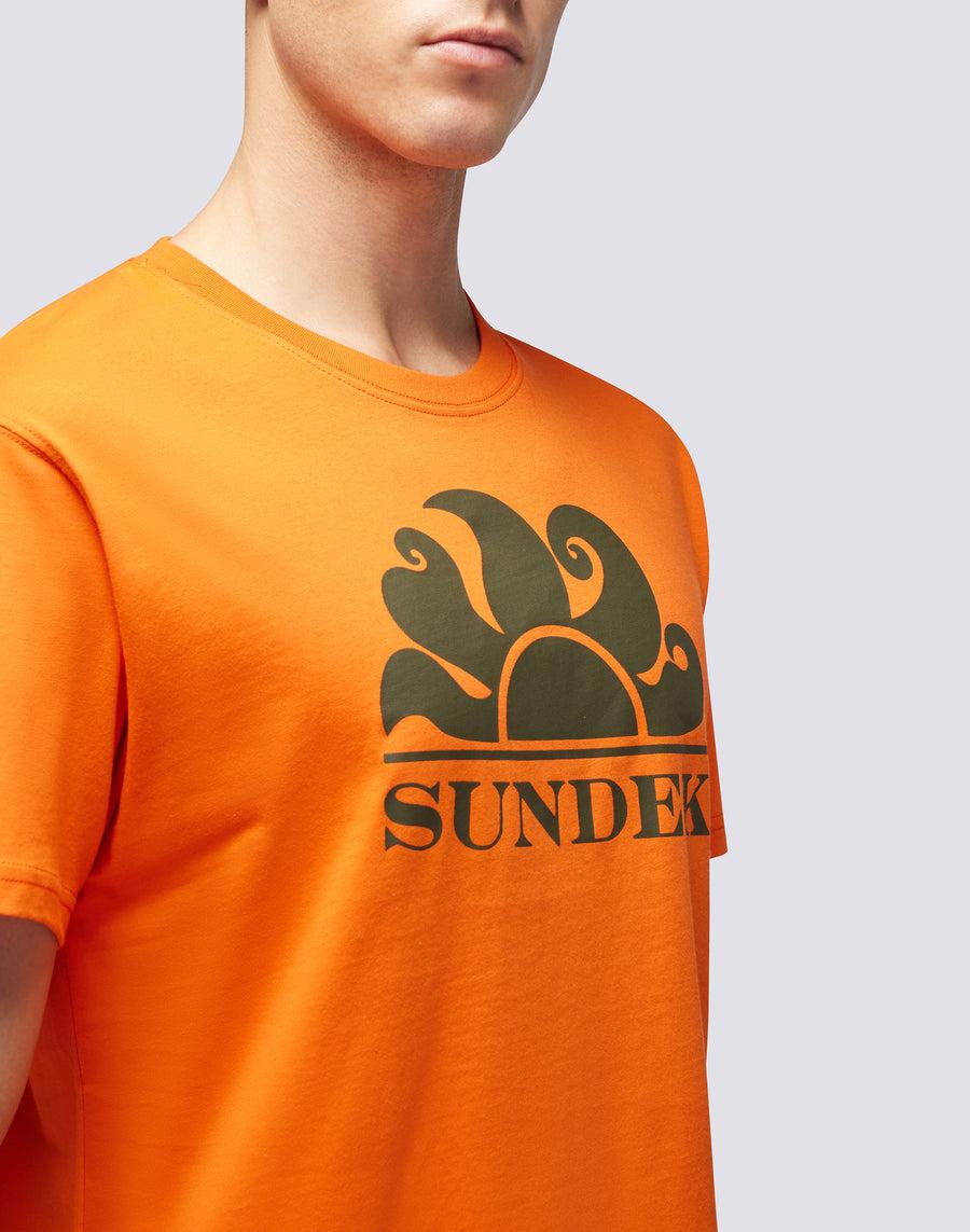 Sundek T-SHIRT GIROCOLLO CON STAMPA LOGO m021tej7800-55001 Offerta