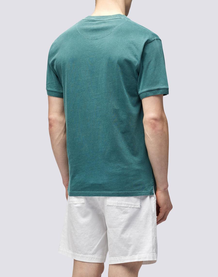 Sundek T-SHIRT NEW DEY GIROCOLLO TINTO CAPO CON LOGO m108tej78tc-86301 Convenienza