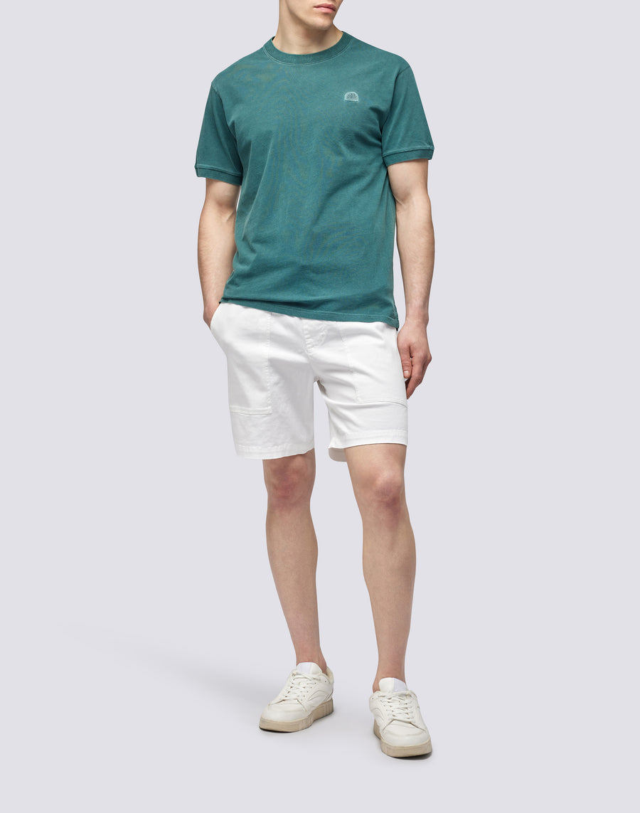 Sundek T-SHIRT NEW DEY GIROCOLLO TINTO CAPO CON LOGO m108tej78tc-86301 Convenienza