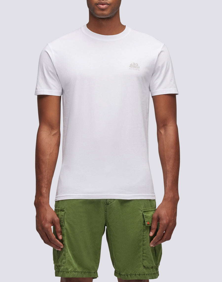 Sundek t-shirt girocollo con logo M129TEJ78OT-00600 Economico