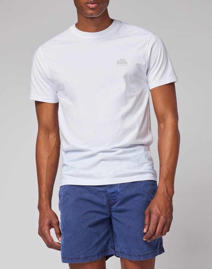 Sundek walkshort in cotone popeline M233WKPP900-00700 In Vendita