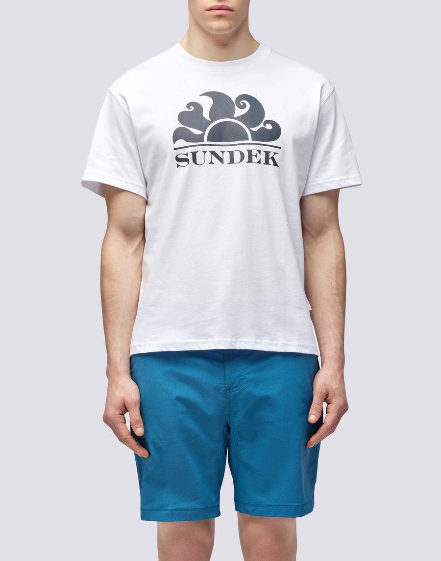 Sundek T-SHIRT GIROCOLLO CON STAMPA LOGO m021tej7800-00607 Hotsell