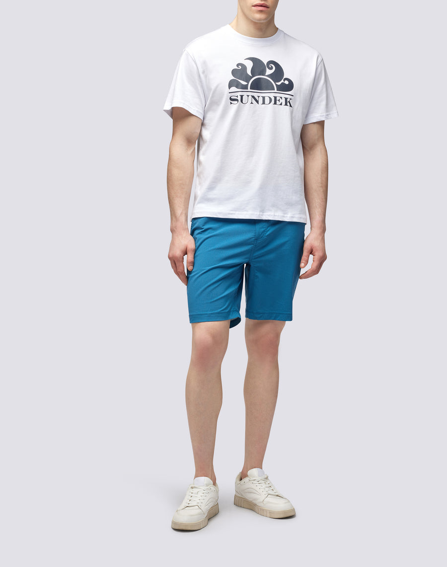 Sundek T-SHIRT GIROCOLLO CON STAMPA LOGO m021tej7800-00607 Hotsell