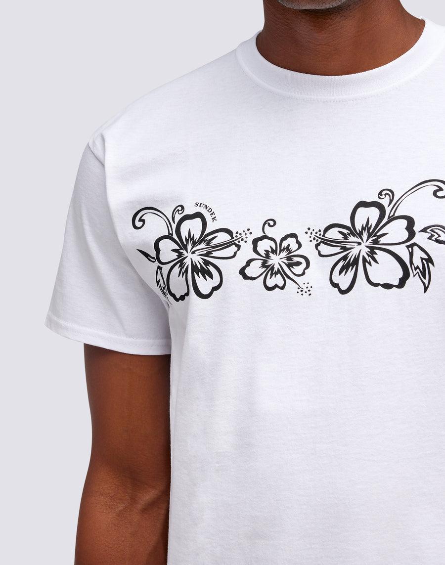 Sundek T-SHIRT ARCHIVE HIBISCUS PRINT m636tejy3ia-00600 Pezzi Unici