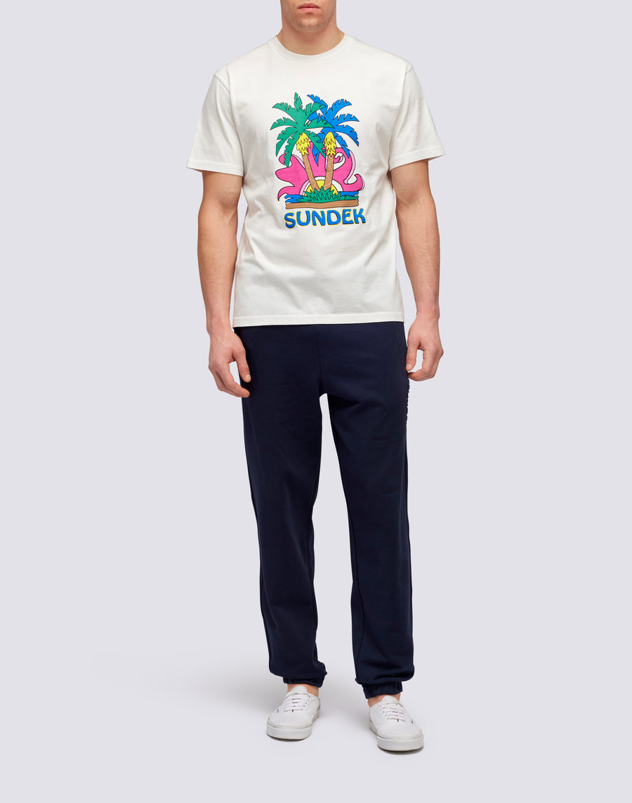 Sundek T-SHIRT ISLAND PRINT m613tejr900-03900 Acquista Ora