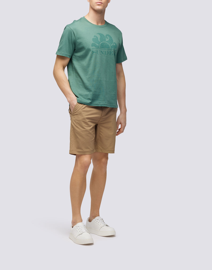 Sundek T-SHIRT MANICHE CORTE CON LOGO m021tej78ot-a1600 Vendita Calda