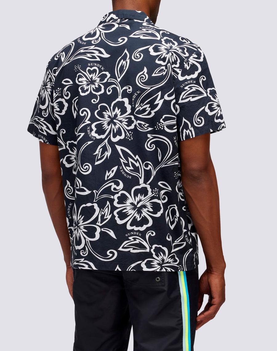 Sundek CAMICIA CON STAMPA HIBISCUS VINTAGE m817shmu1ia-661ia I Più Venduti