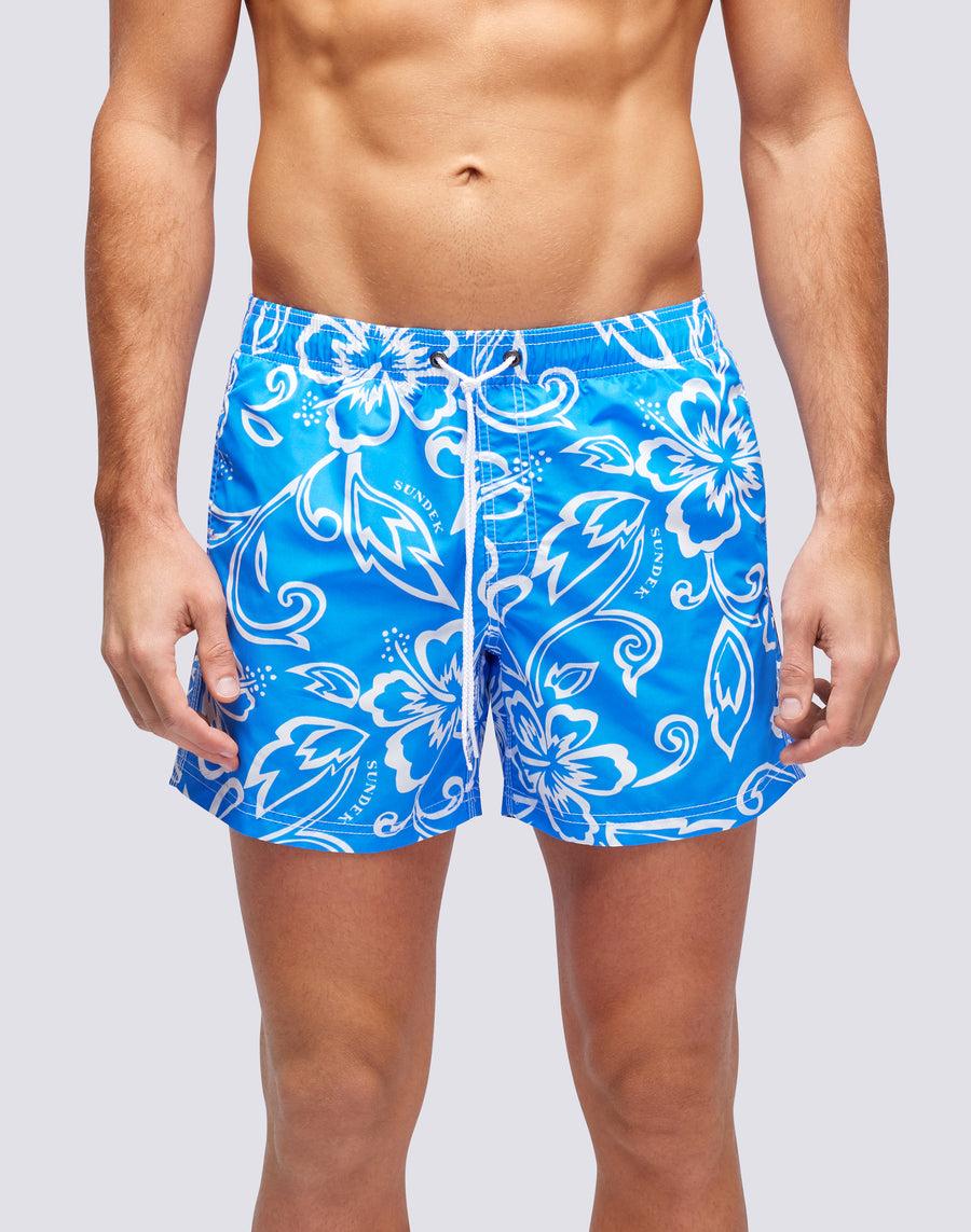 Sundek BOARDSHORT STAMPA ARCHIVE HIBISCUS m504bdta1ia-616ia Nuova