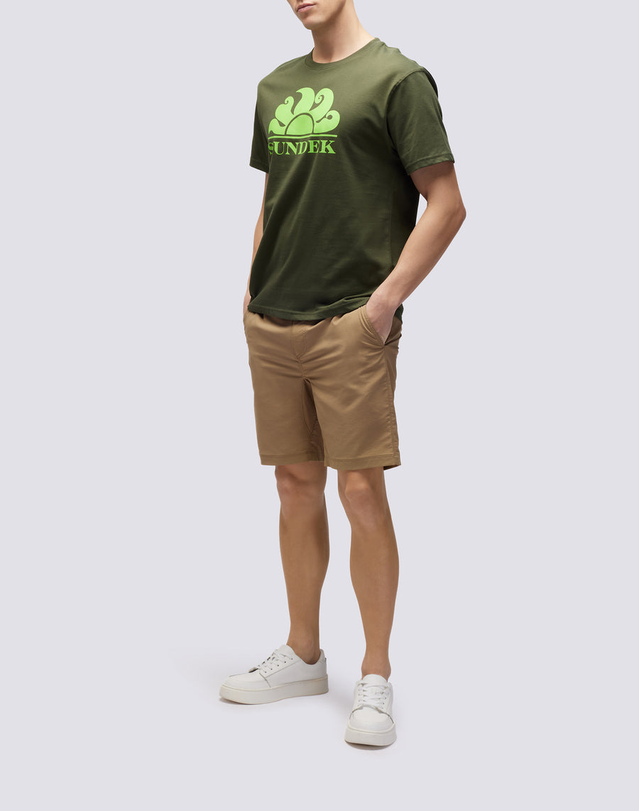 Sundek T-SHIRT GIROCOLLO CON STAMPA LOGO m021tej7800-30204 Italia