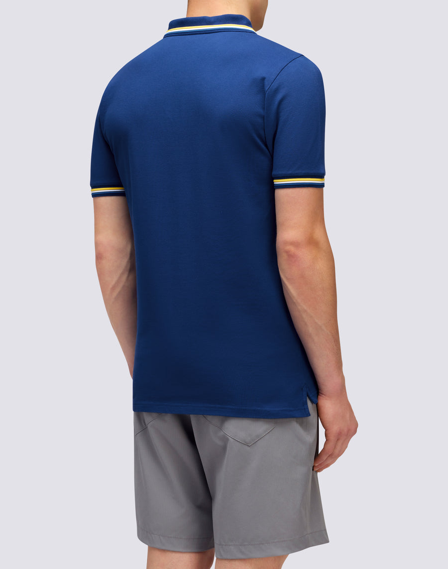 Sundek POLO BRICE IN COTONE PIQUET CON DETTAGLI TRICOLOR m779plj6500-a1701 Presa