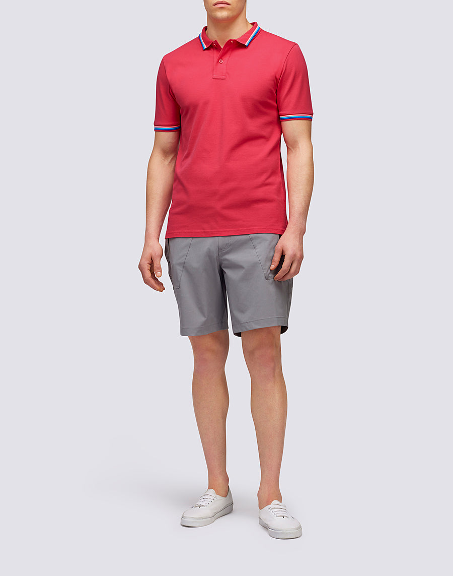 Sundek POLO BRICE IN COTONE PIQUET CON DETTAGLI TRICOLOR m779plj6500-69203 Offerta