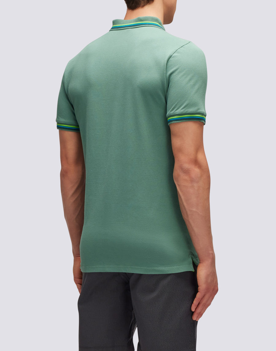 Sundek POLO BRICE IN COTONE PIQUET CON DETTAGLI TRICOLOR m779plj6500-a1601 Saldi