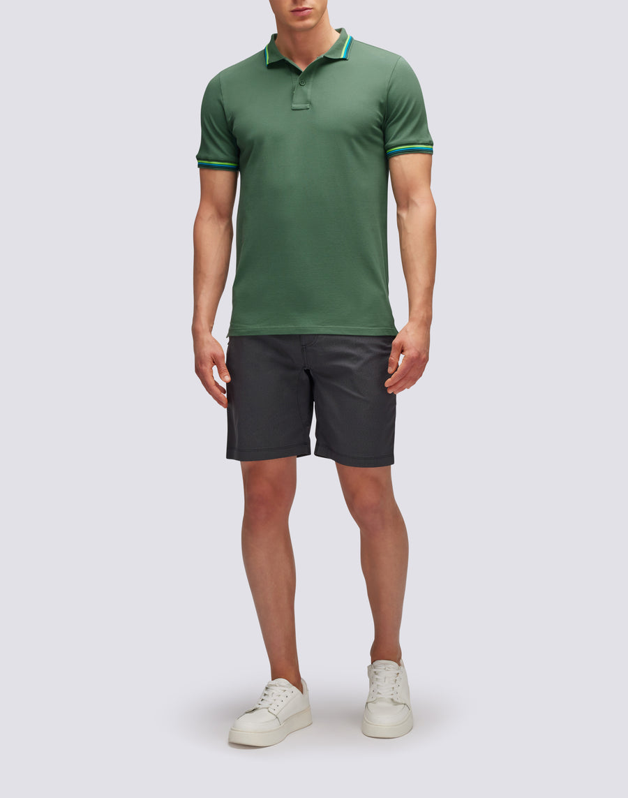 Sundek POLO BRICE IN COTONE PIQUET CON DETTAGLI TRICOLOR m779plj6500-a1601 Saldi