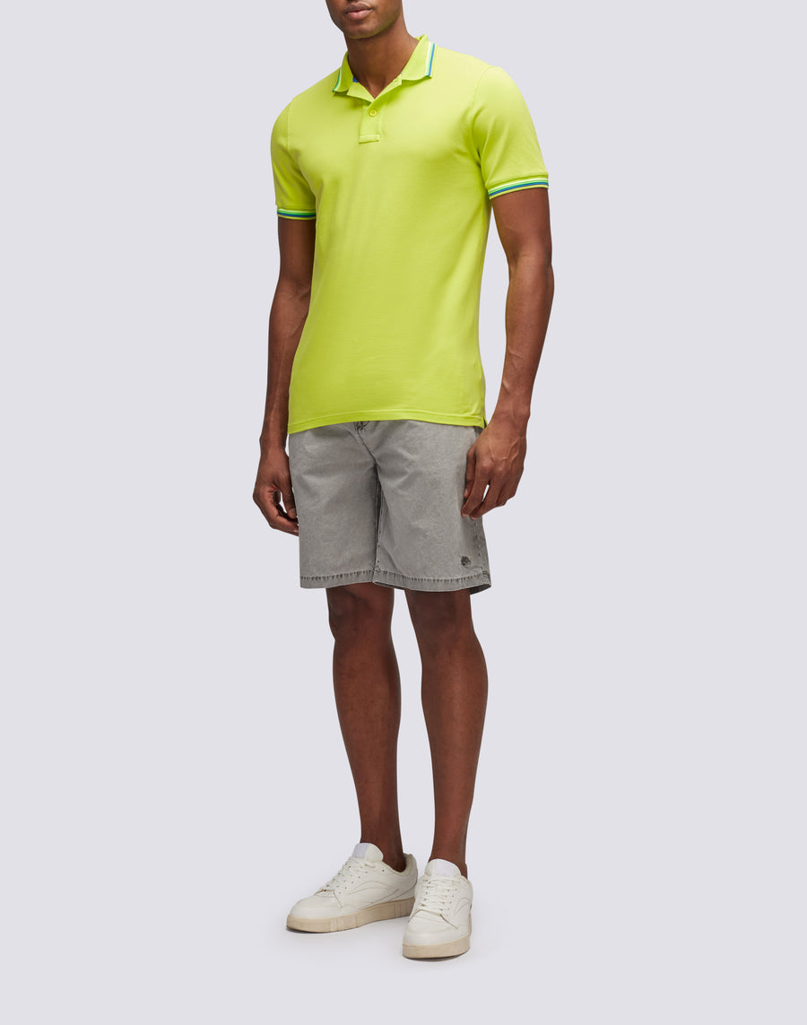 Sundek POLO BRICE IN COTONE PIQUET CON DETTAGLI TRICOLOR m779plj6500-69101 Vendita Economica