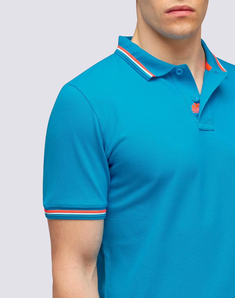 Sundek POLO BRICE IN COTONE PIQUET CON DETTAGLI TRICOLOR m779plj6500-67403