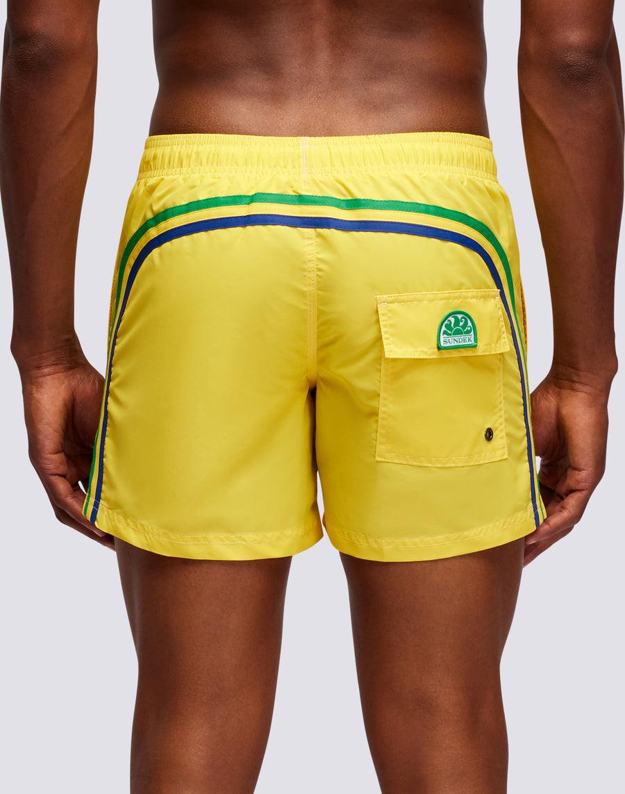 Sundek costume da bagno corto vita elasticata iconic taffeta m504bdta100-69002 Shopping Online
