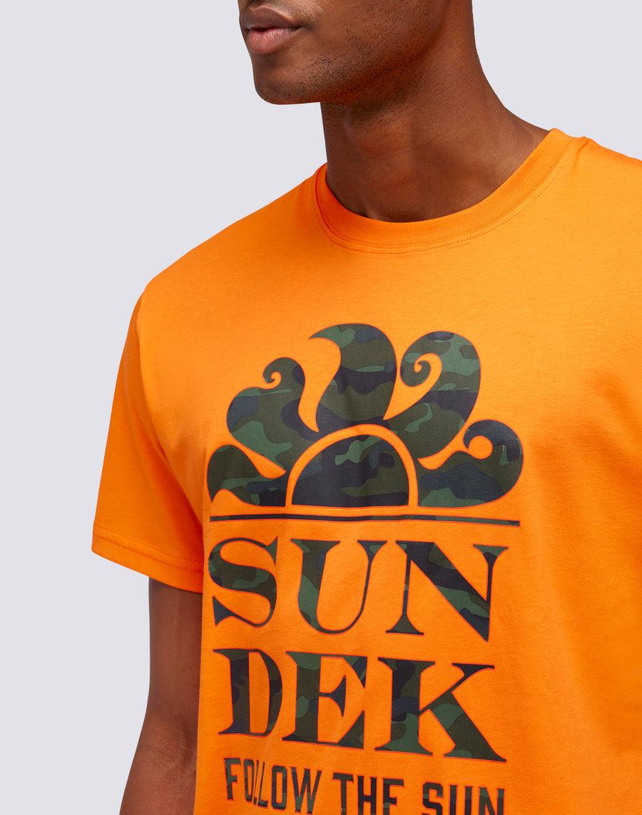 Sundek T-SHIRT STAMPA CAMOU FOLLOW THE SUN m026tej7853-55000 Promozione