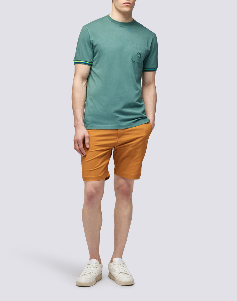 Sundek T-SHIRT FINN GIROCOLLO CON TASCHINO m775tej7800-a1601 Negozi Online