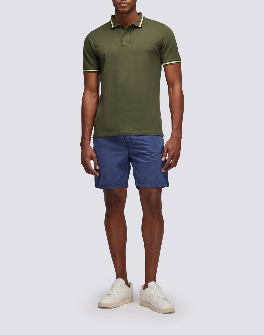 Sundek polo brice in cotone piquet con dettagli tricolor M779PLJ6500-30208 Promozione