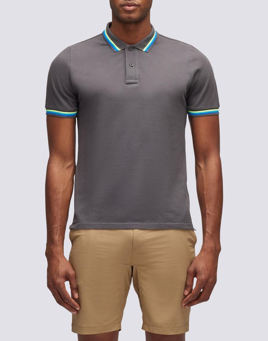 Sundek polo brice in cotone piquet con dettagli tricolor M779PLJ6500-10317