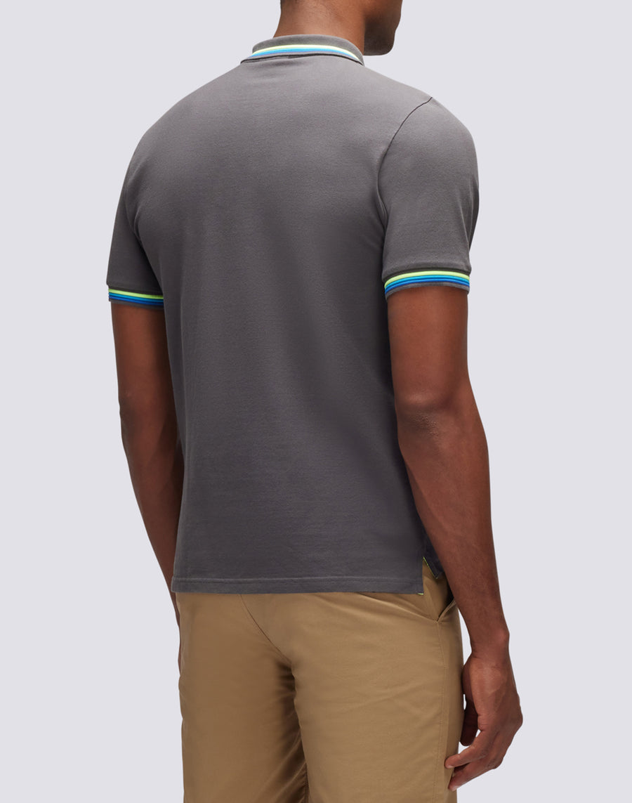 Sundek polo brice in cotone piquet con dettagli tricolor M779PLJ6500-10317 Soddisfazione Garantita