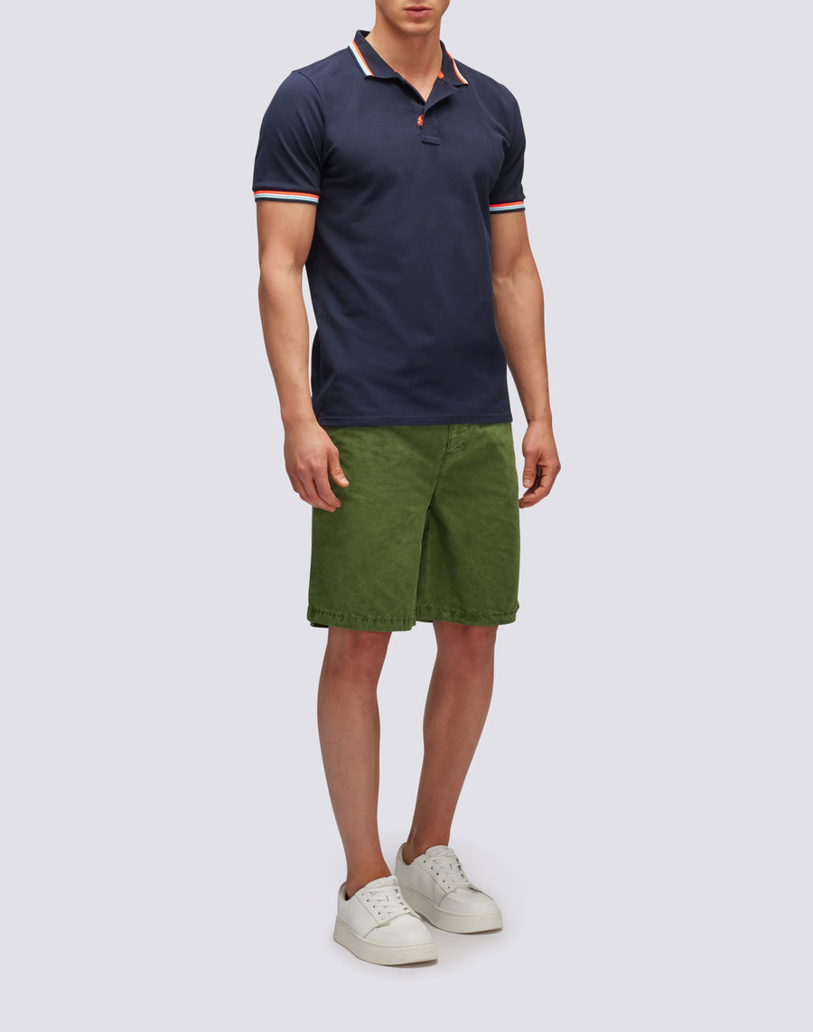 Sundek polo brice in cotone piquet con dettagli tricolor M779PLJ6500-00724 Consegna Veloce