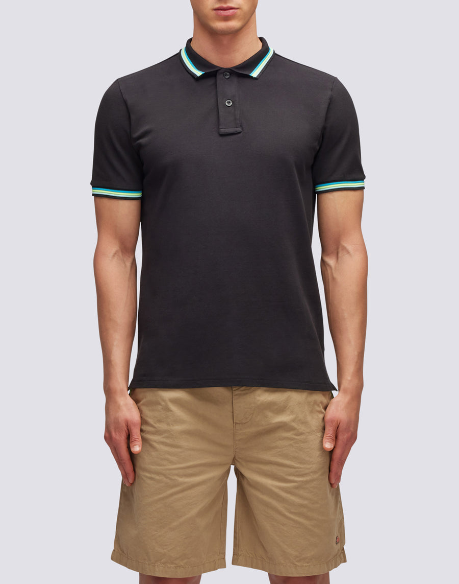 Sundek polo brice in cotone piquet con dettagli tricolor M779PLJ6500-00435 Fino Al -60%