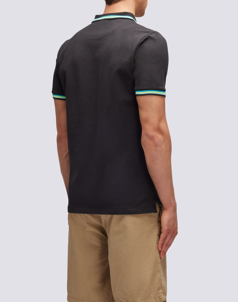 Sundek polo brice in cotone piquet con dettagli tricolor M779PLJ6500-00435 Fino Al -60%