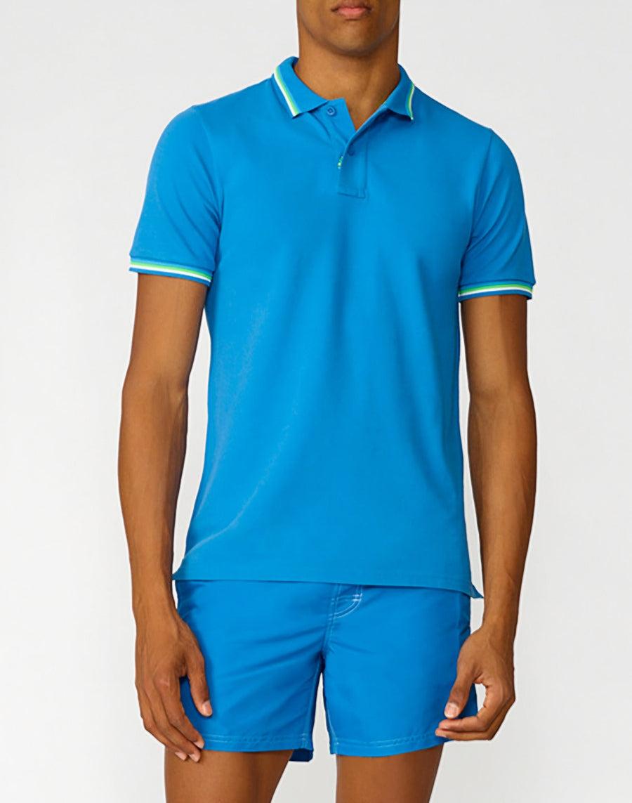 Sundek polo brice in cotone piquet con dettagli tricolor M779PLJ6500-08908 Shopping Online