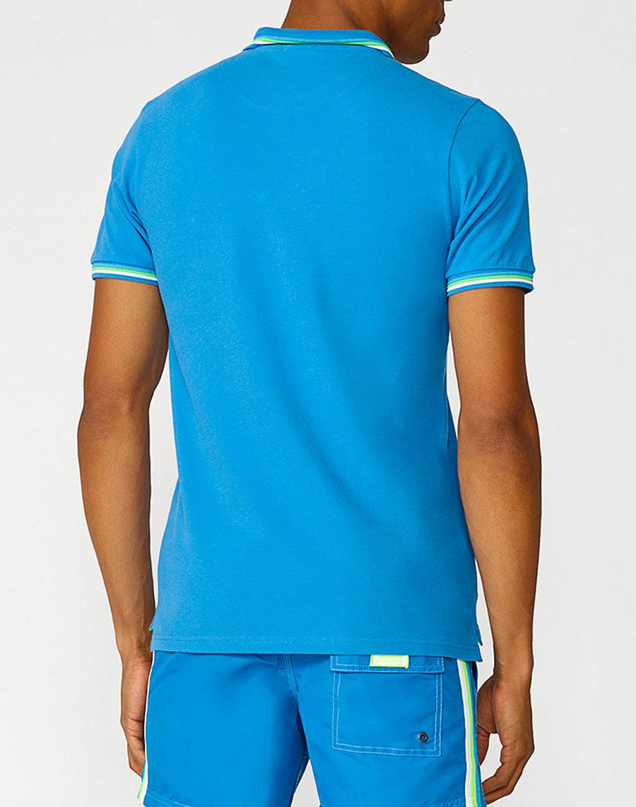 Sundek polo brice in cotone piquet con dettagli tricolor M779PLJ6500-08908 Shopping Online