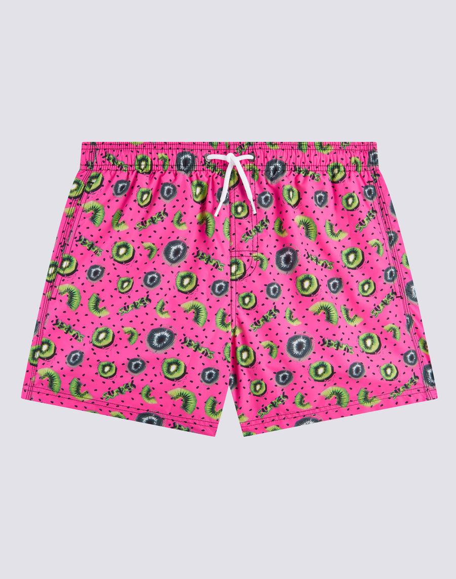 Sundek costume da bagno corto a vita elasticata microstampa kiwi boost m633bdrt4gu-082gu Saldi Di Fabbrica