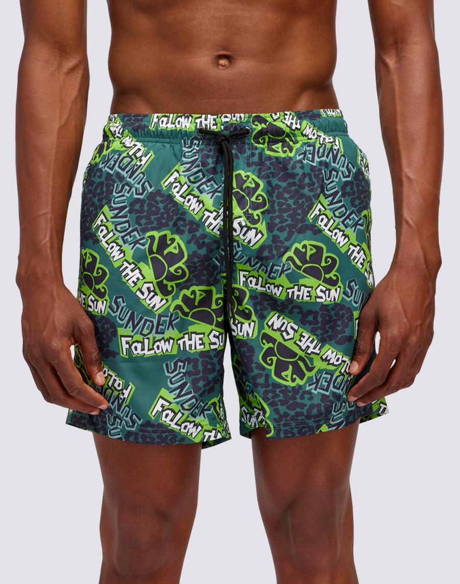 Sundek COSTUME STONEAGE PRINT m665bdrt4tg-a16tg