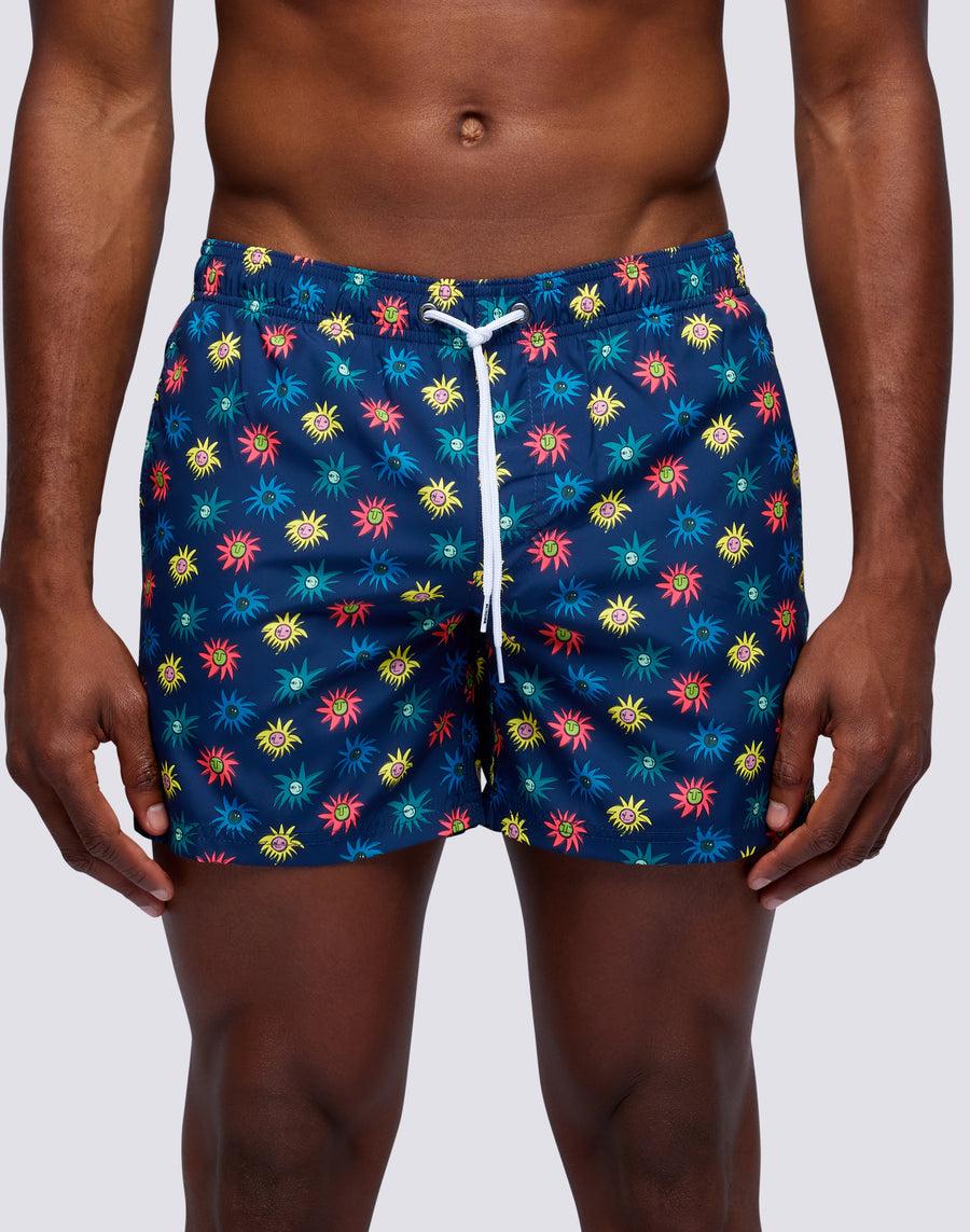 Sundek costume da bagno corto vita elasticata stampa lion sun repreve® m504bdrt33d-3103d Online