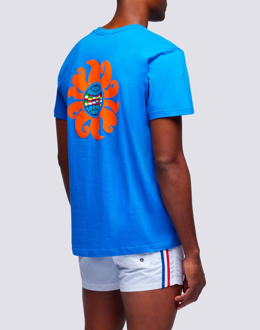 Sundek t-shirt uomo in cotone capsule flag m633bdrt4km-008km Vendite Flash