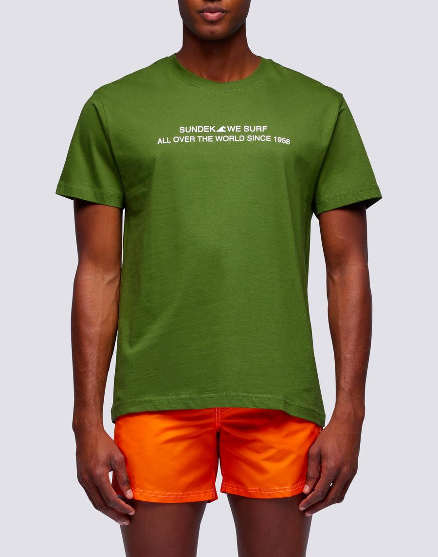 Sundek t-shirt uomo in cotone capsule flag m669tesj500-12700 Negozio